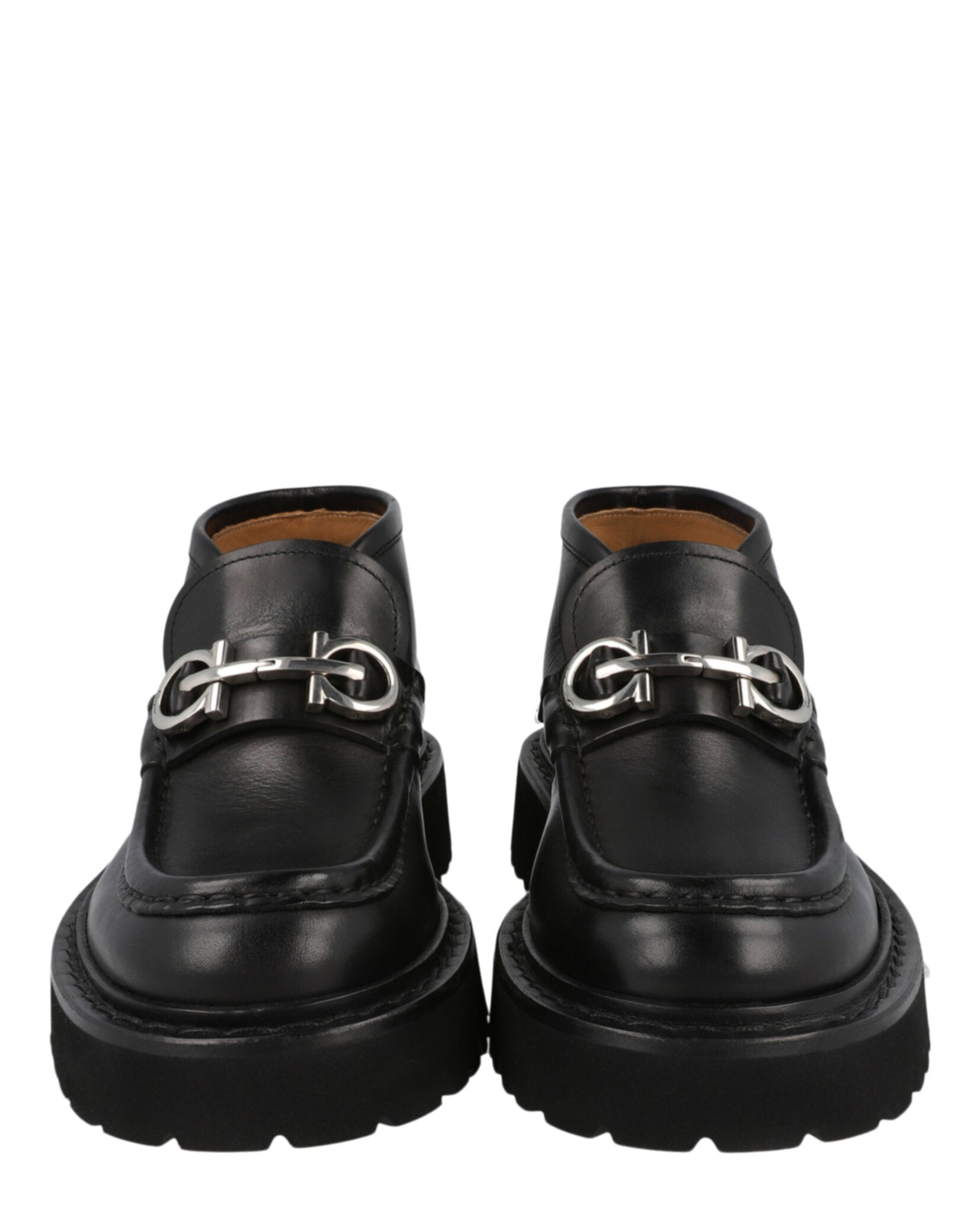 Ferragamo Mens Geffer 2 Gancini Ankle Boots