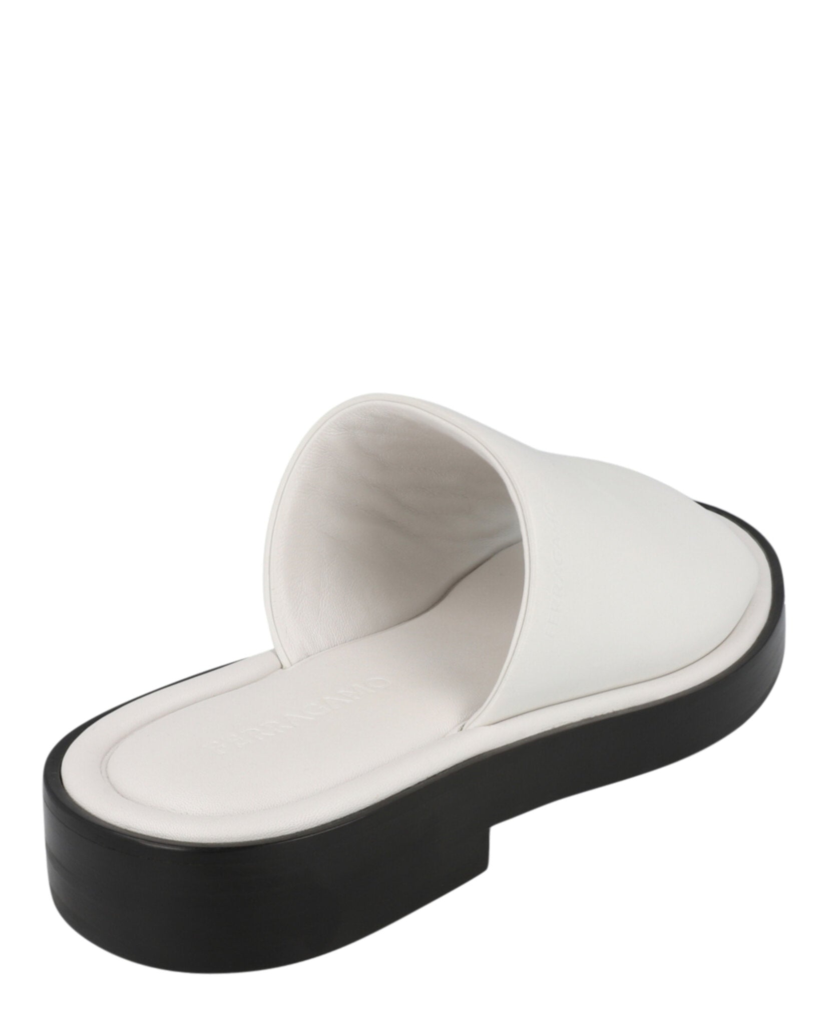 Ferragamo Mens Giunone Leather Slides