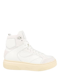 Ferragamo Mens Cassio Leather High-Top Sneakers