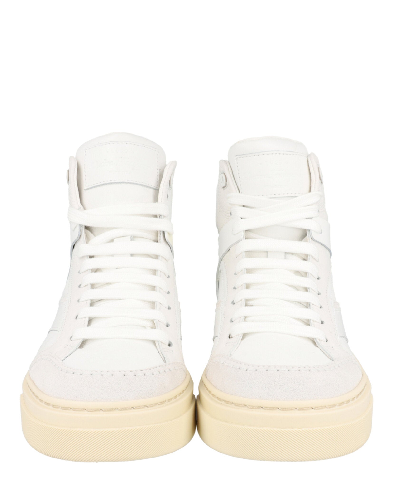 Ferragamo Mens Cassio Leather High-Top Sneakers