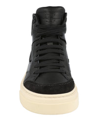 Ferragamo Mens Cassio Leather High-Top Sneakers