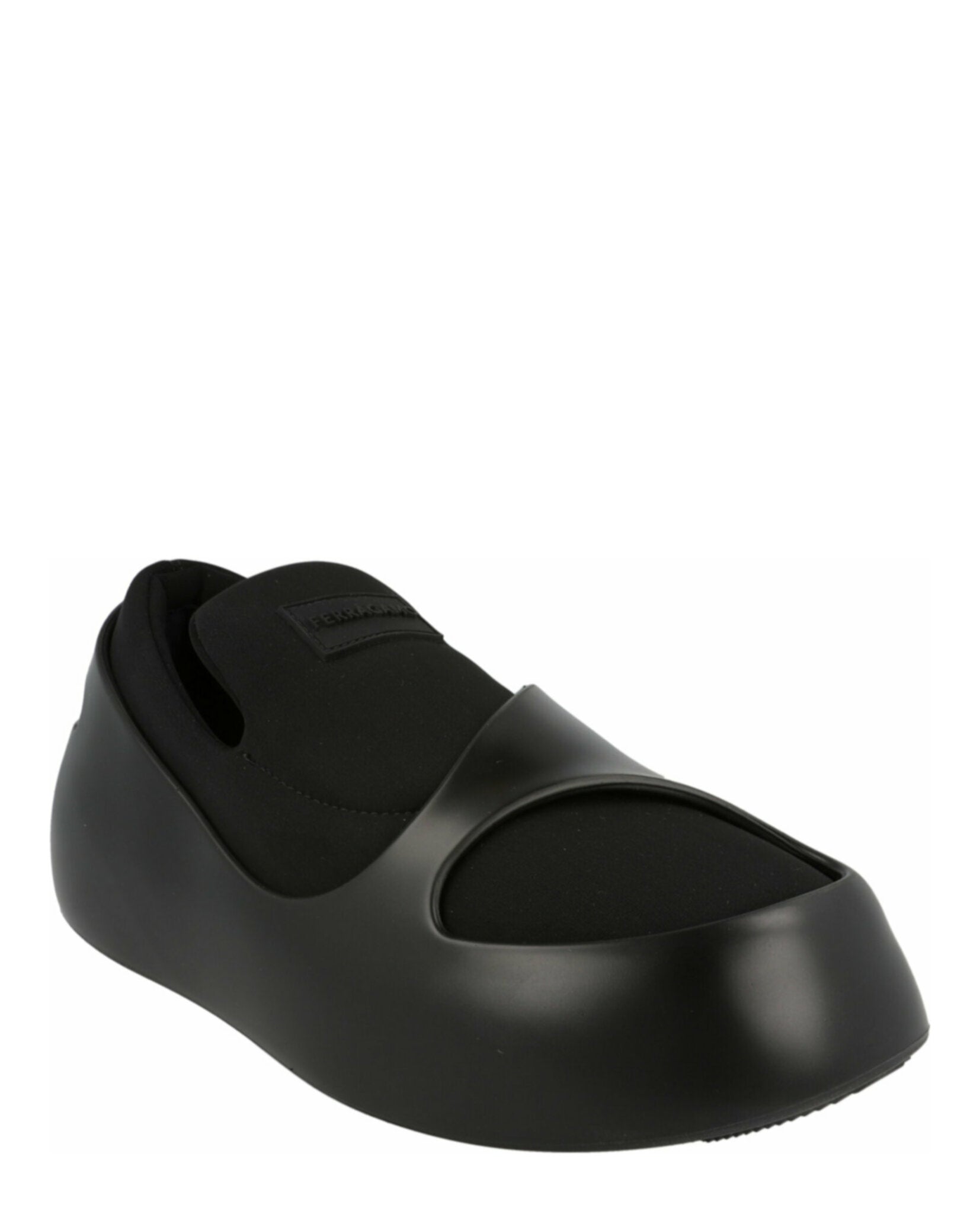 Ferragamo Mens Lunar Paneled Slip-On Sneakers