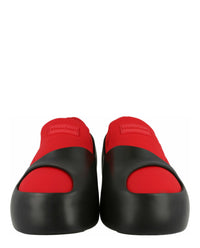 Ferragamo Mens Lunar Paneled Slip-On Sneakers