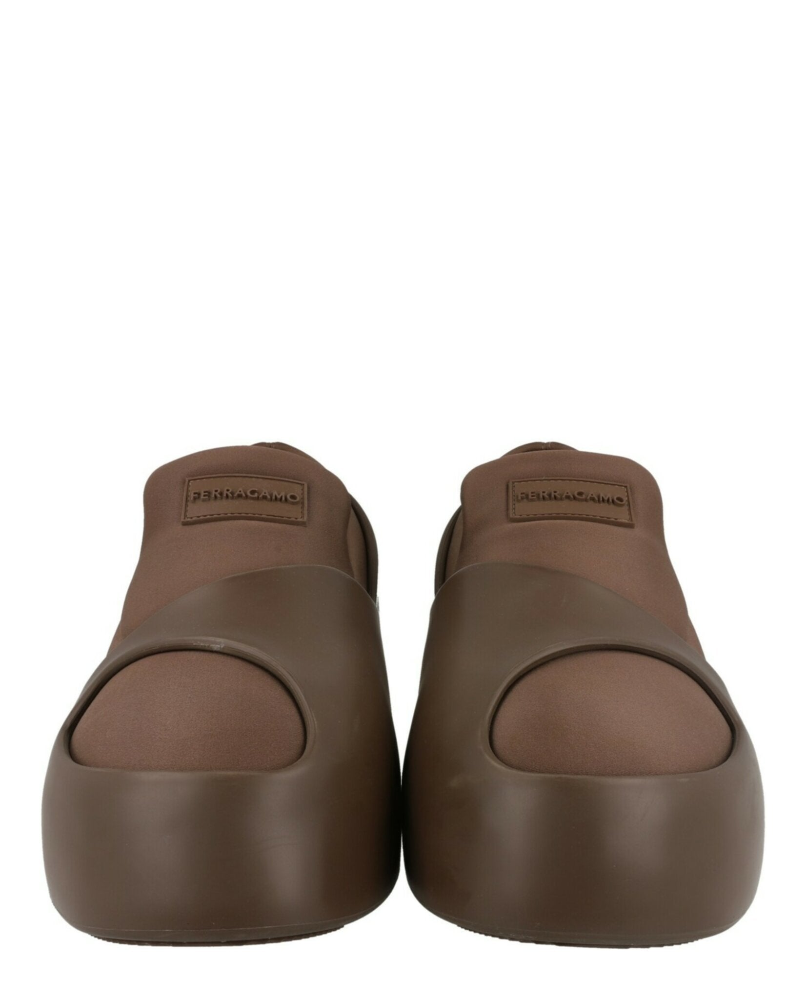 Ferragamo Mens Lunar Paneled Slip-On Sneakers