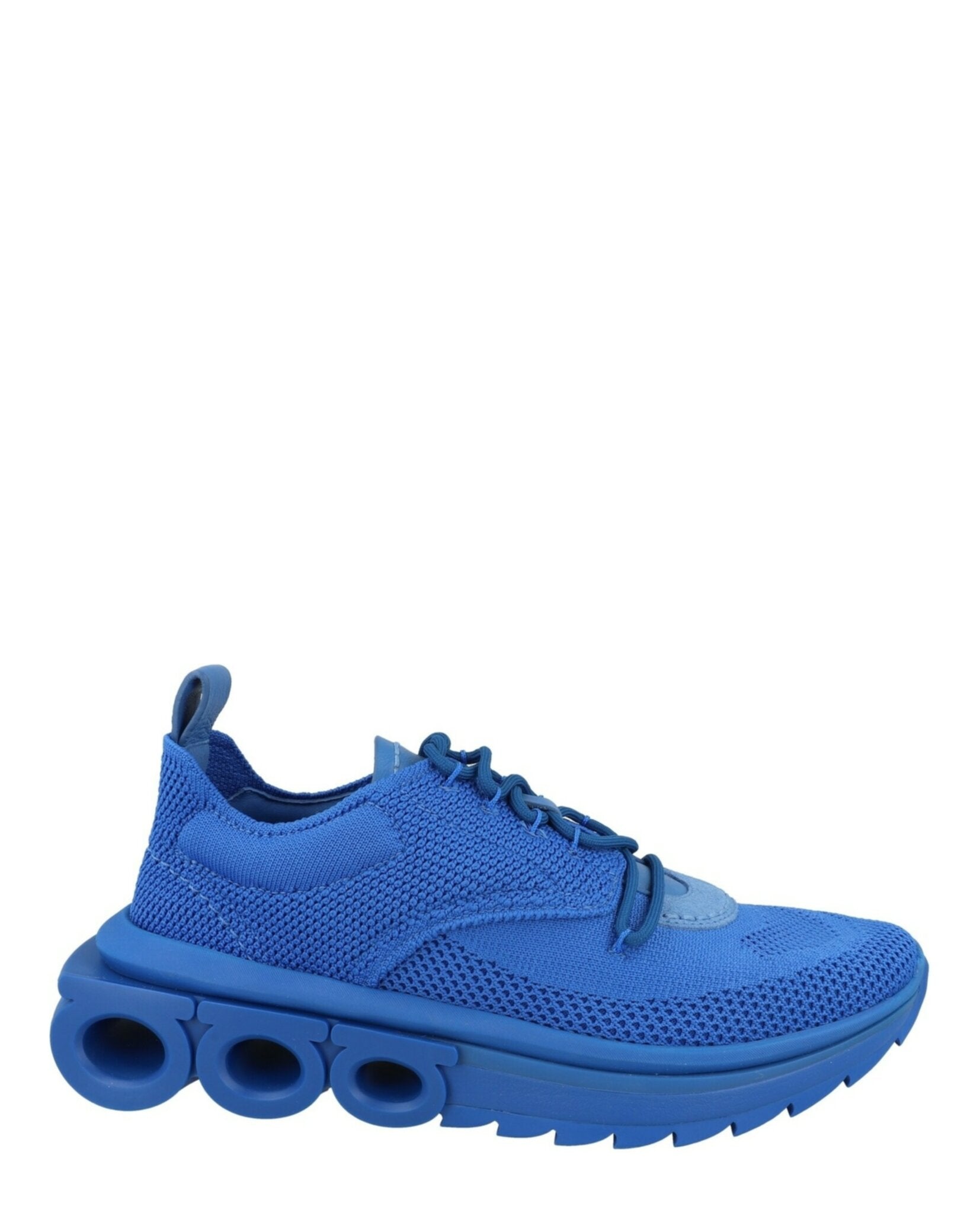 Ferragamo Mens Nima Knit Low-Top Sneakers