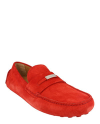 Ferragamo Mens Grenoble Suede Drivers - Wide Width