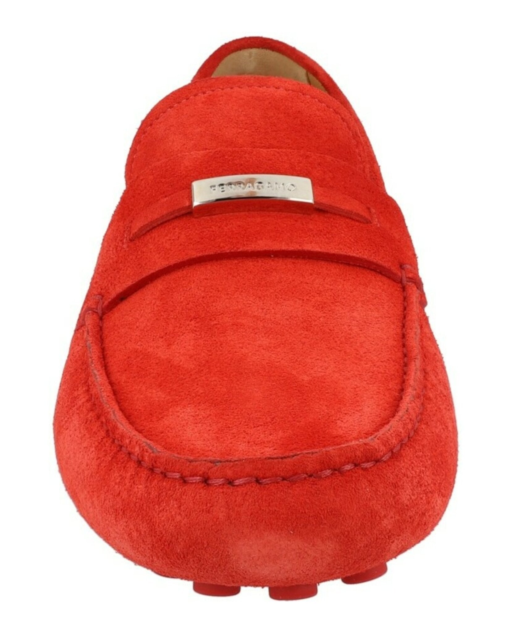 Ferragamo Mens Grenoble Suede Drivers - Wide Width