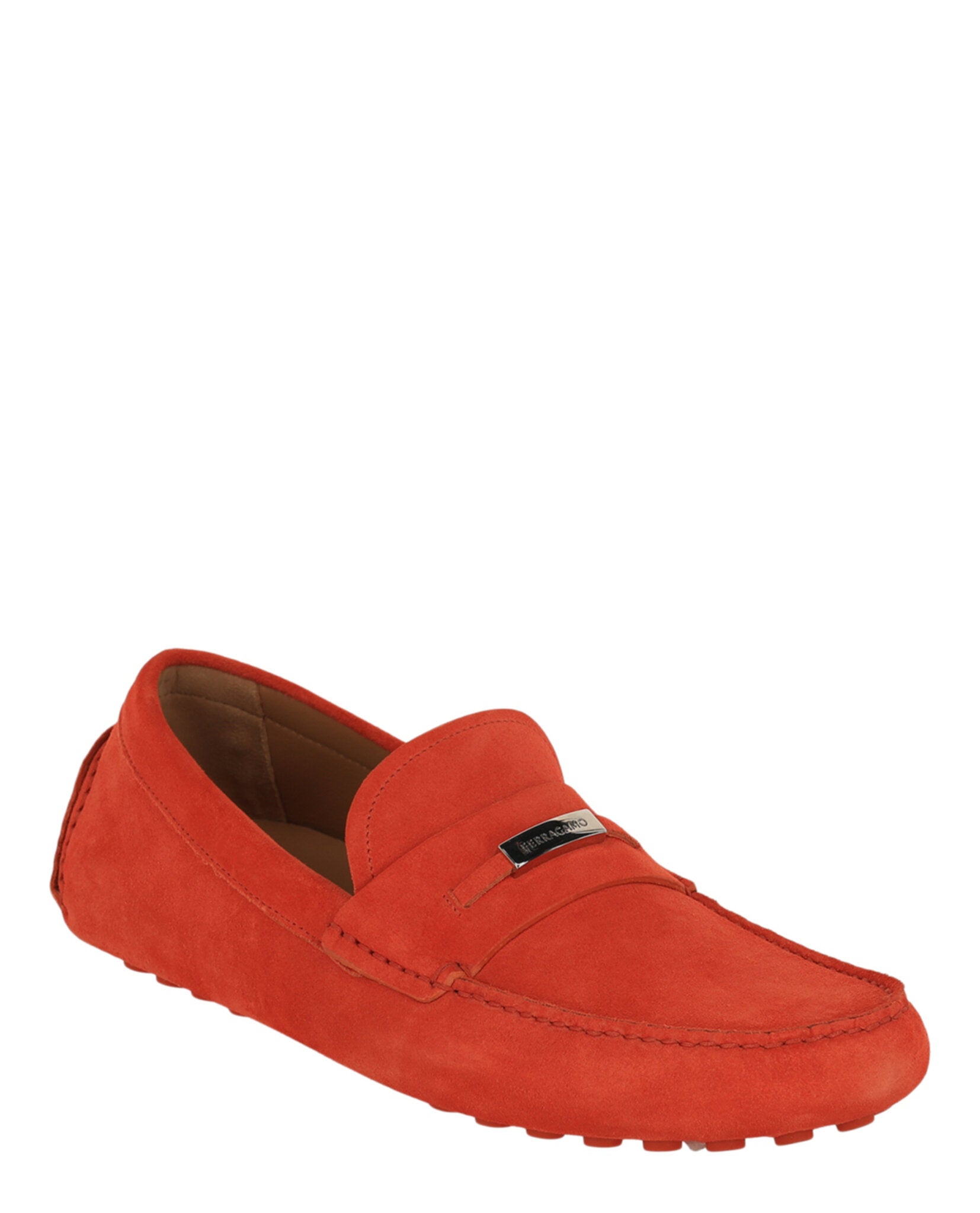 Ferragamo Mens Grenoble Suede Drivers