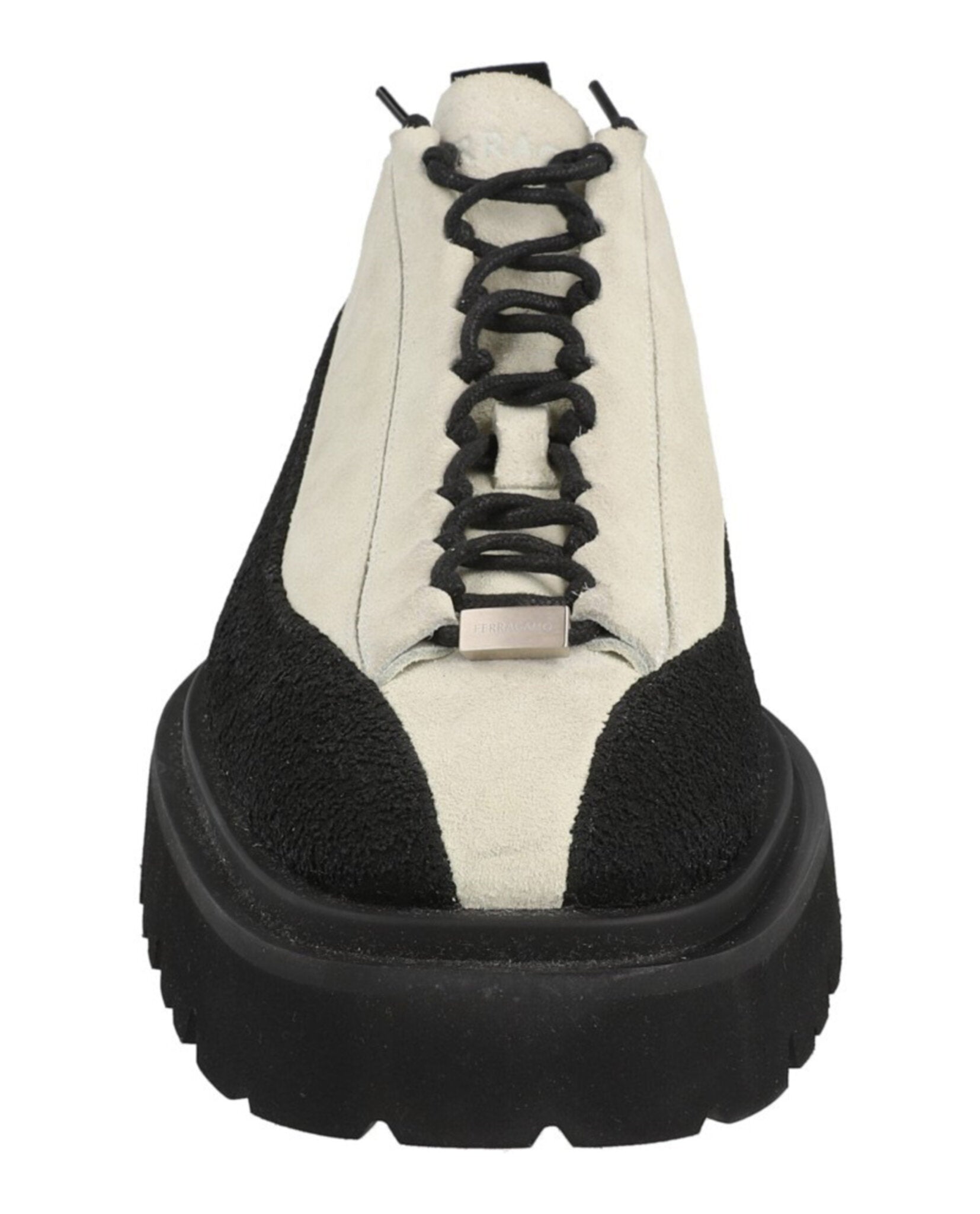 Ferragamo Ferragamo Mens Atlante Two-Tone Suede Ankle Boots