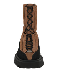 Ferragamo Mens Atlante Combat Boots - Extra Wide Width