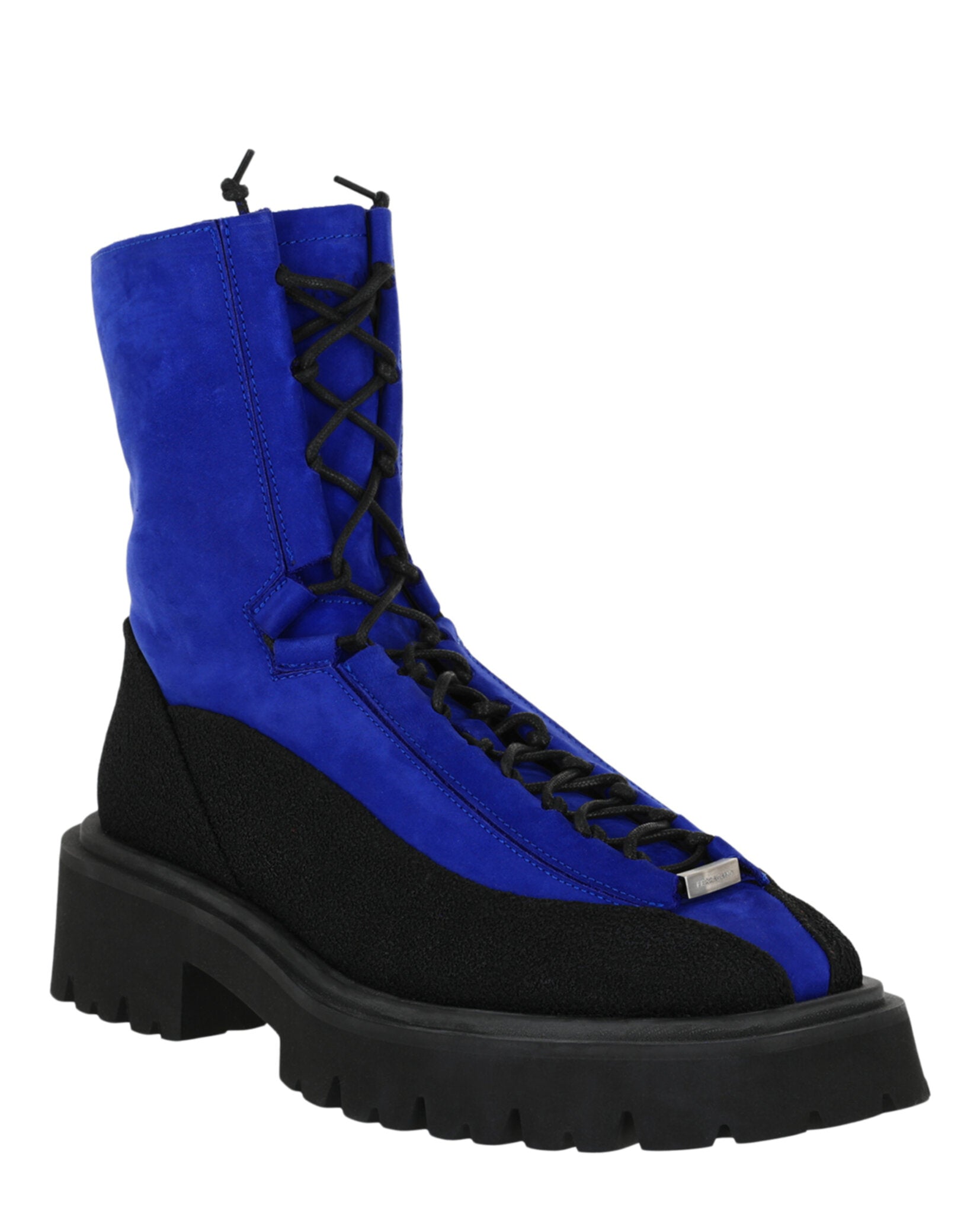 Ferragamo Mens Atlante Combat Boots - Extra Wide Width