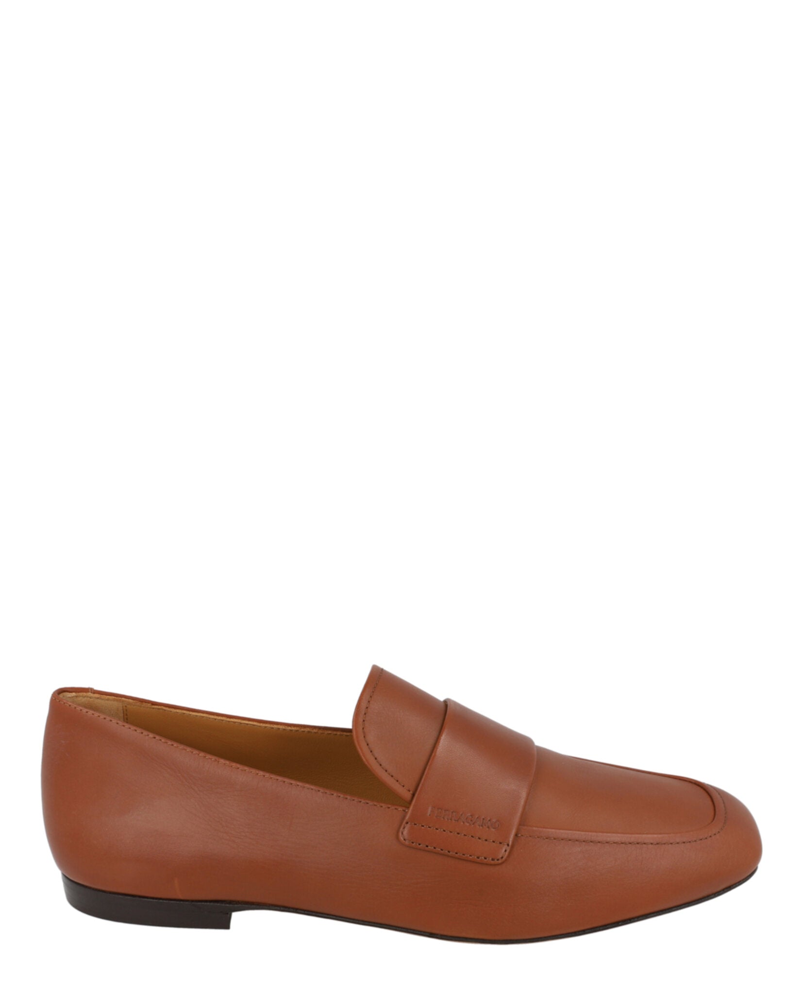 Ferragamo Mens Gedeone Leather Loafers - Extra Wide Width