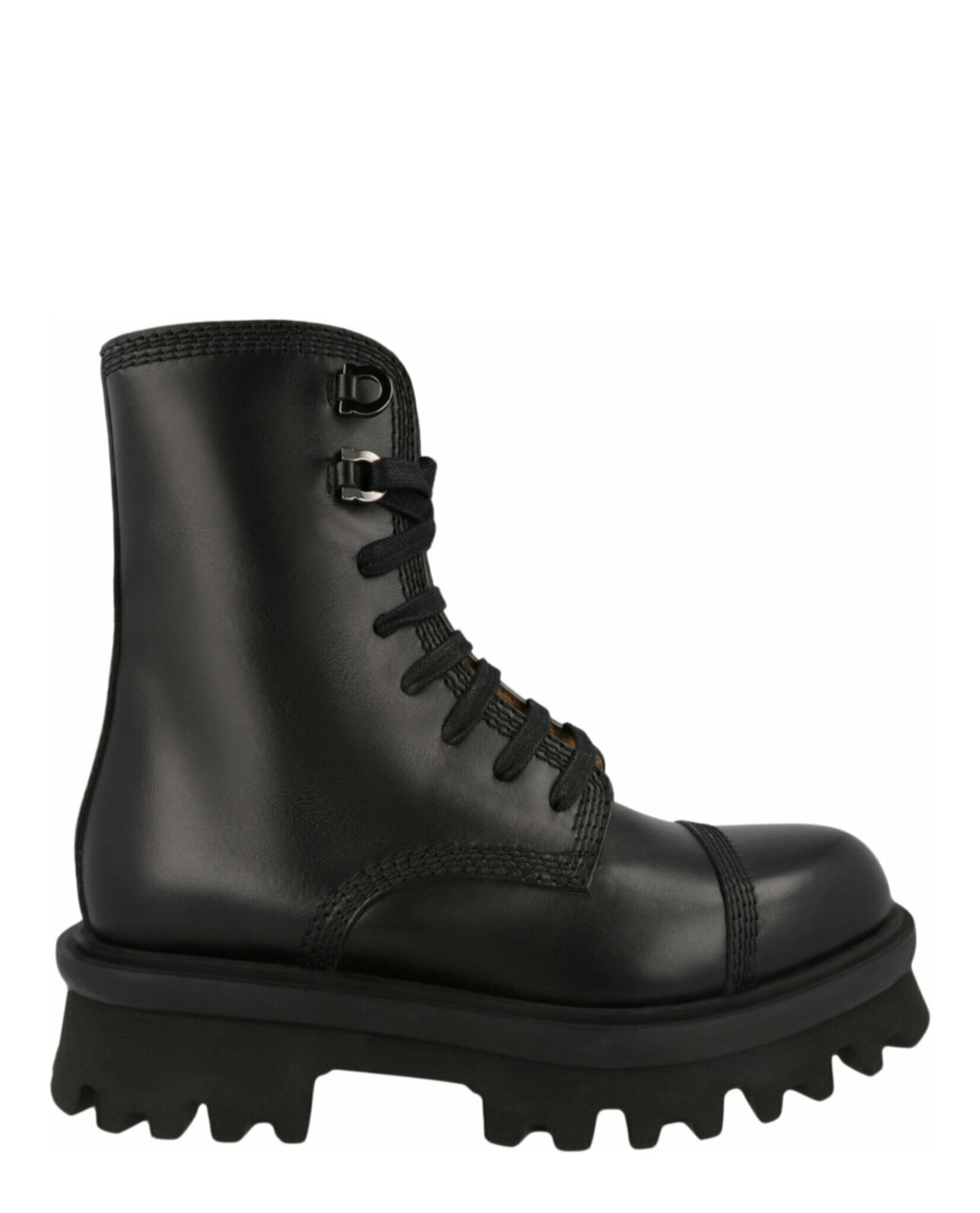 Ferragamo Mens Faraway Demi Combat Boots