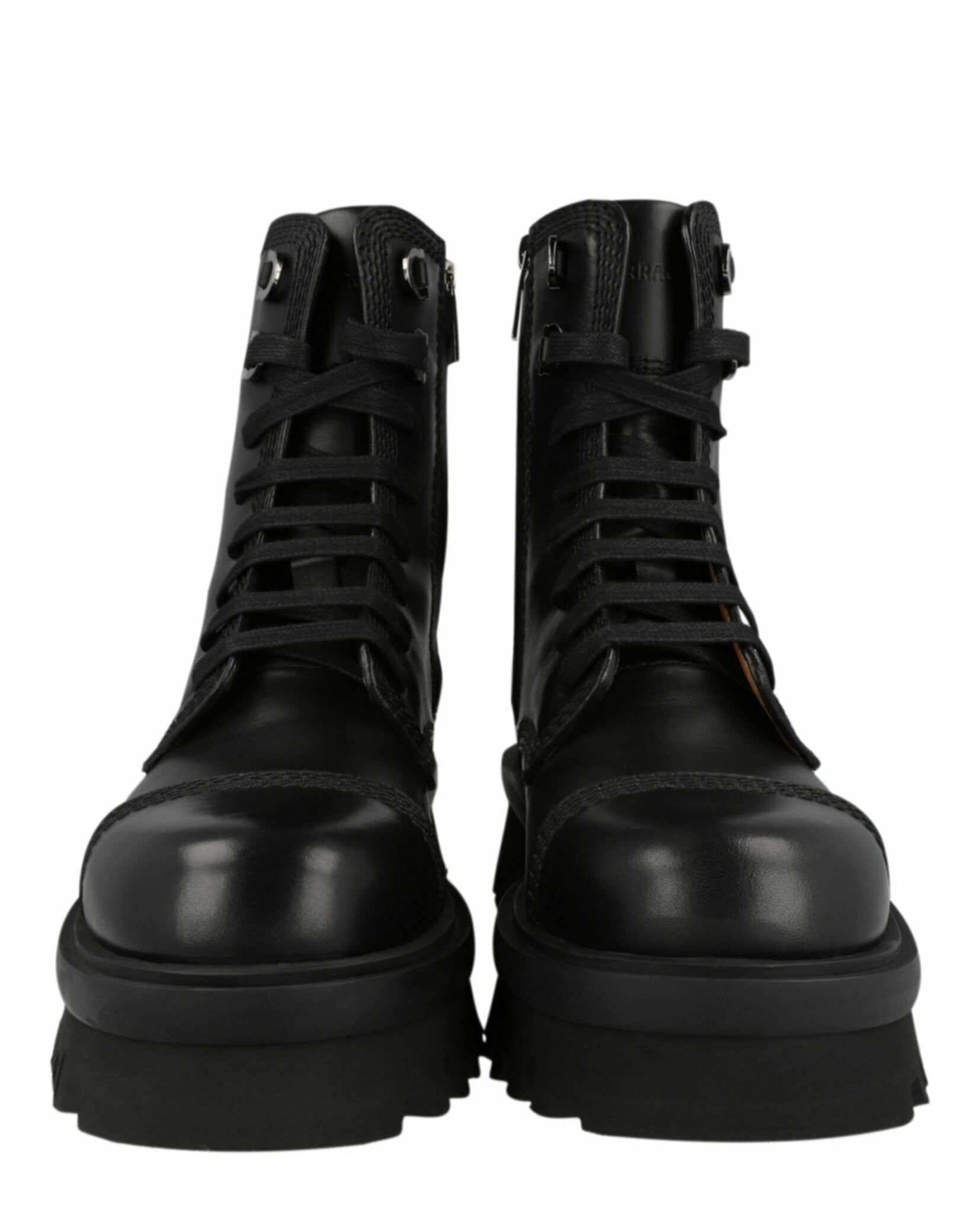 Ferragamo Mens Faraway Demi Combat Boots