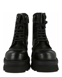 Ferragamo Mens Faraway Demi Combat Boots