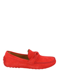 Ferragamo Mens Forbes Suede Drivers - Wide Width