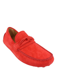 Ferragamo Mens Forbes Suede Drivers - Wide Width