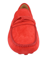 Ferragamo Mens Forbes Suede Drivers - Wide Width