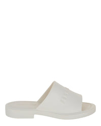 Ferragamo Mens Giuneva Logo Embossed Slides