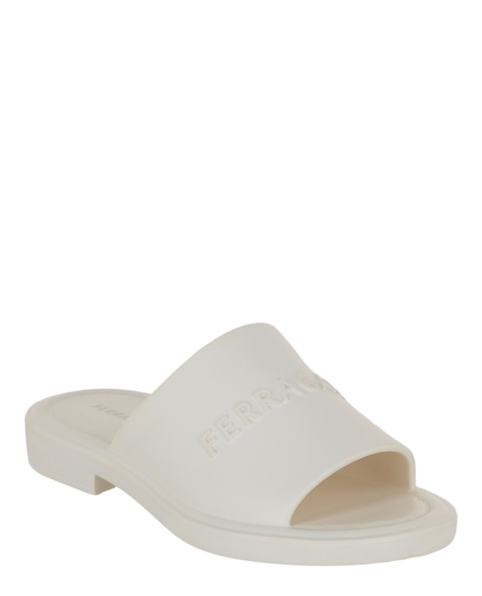 Ferragamo Mens Giuneva Logo Embossed Slides – Bluefly