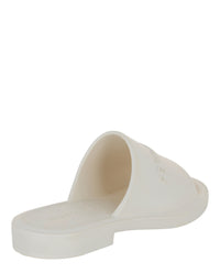 Ferragamo Mens Giuneva Logo Embossed Slides