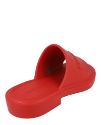 Ferragamo Mens Giuneva Logo Embossed Slides