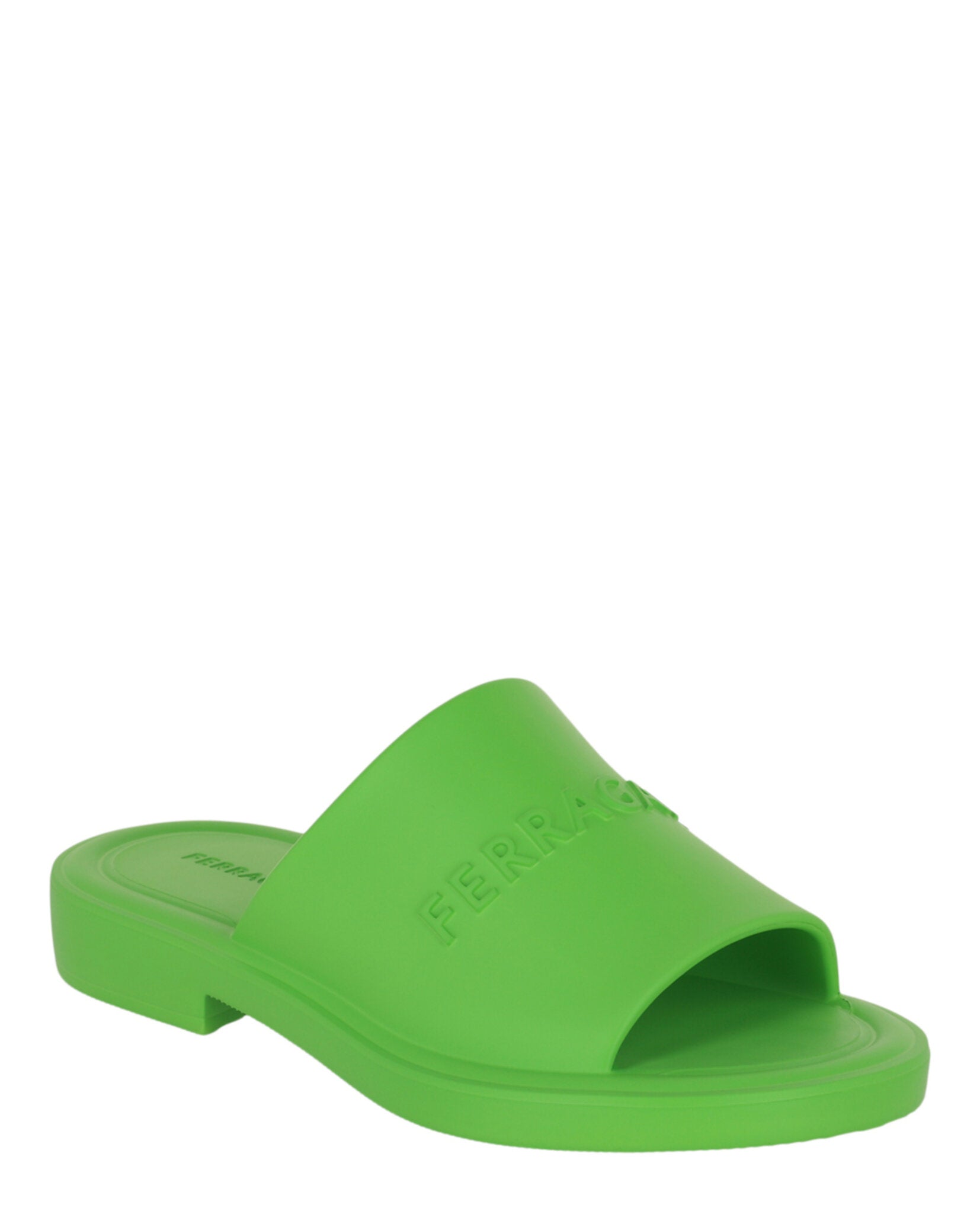 Ferragamo Mens Giuneva Logo Embossed Slides – Bluefly