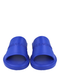 Ferragamo Mens Giuneva Logo Embossed Slides