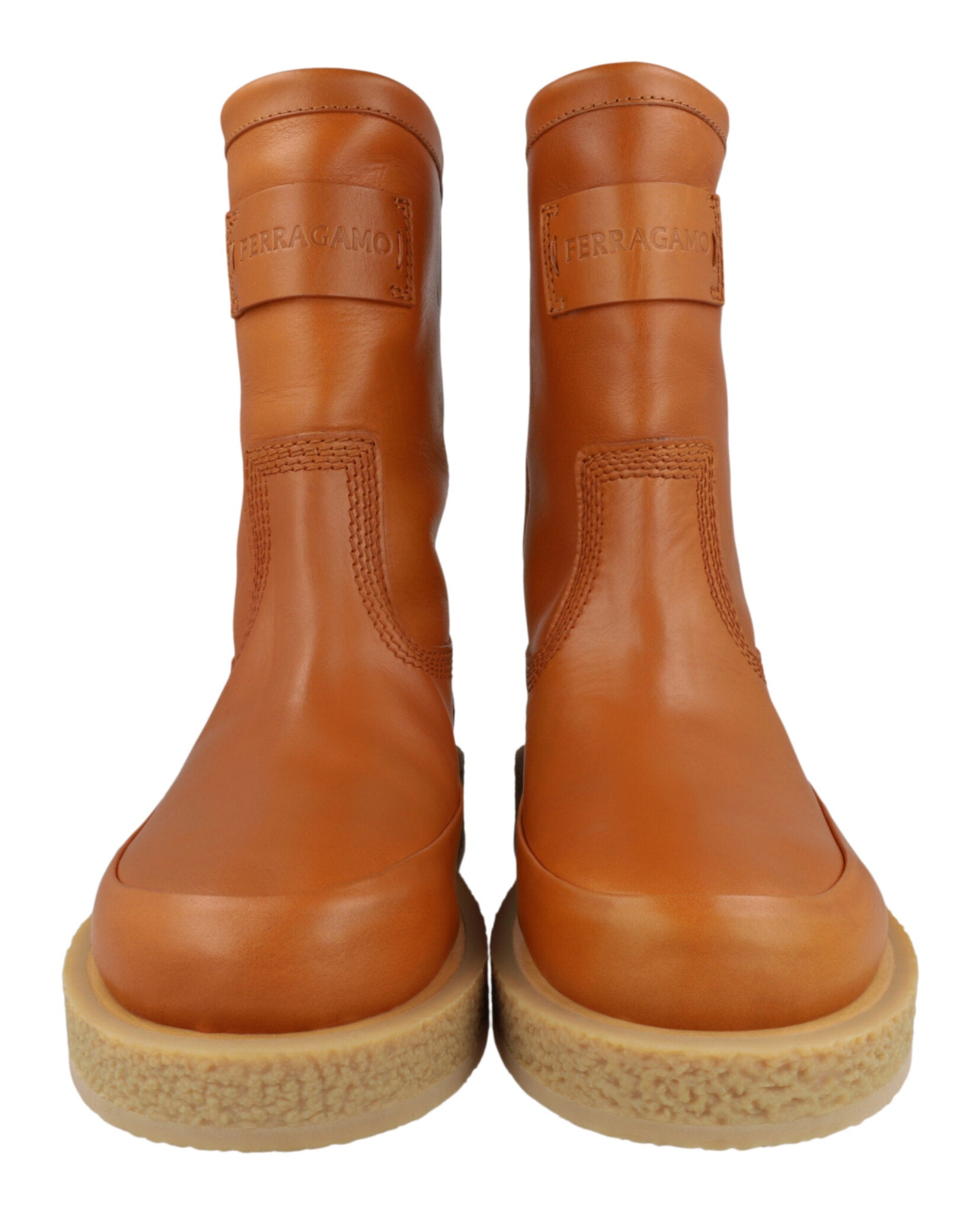 Ferragamo Mens Ferdi Leather Boots