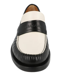 Ferragamo Mens Fillmore Embossed Moccasin Loafers - Wide Width