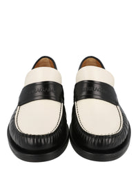 Ferragamo Mens Fillmore Embossed Moccasin Loafers - Wide Width