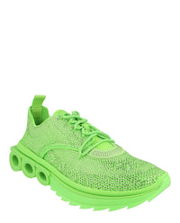 Ferragamo Mens Gancini Knit Low-Top Sneakers
