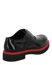 Ferragamo Mens Fiorino Leather Derby Loafers