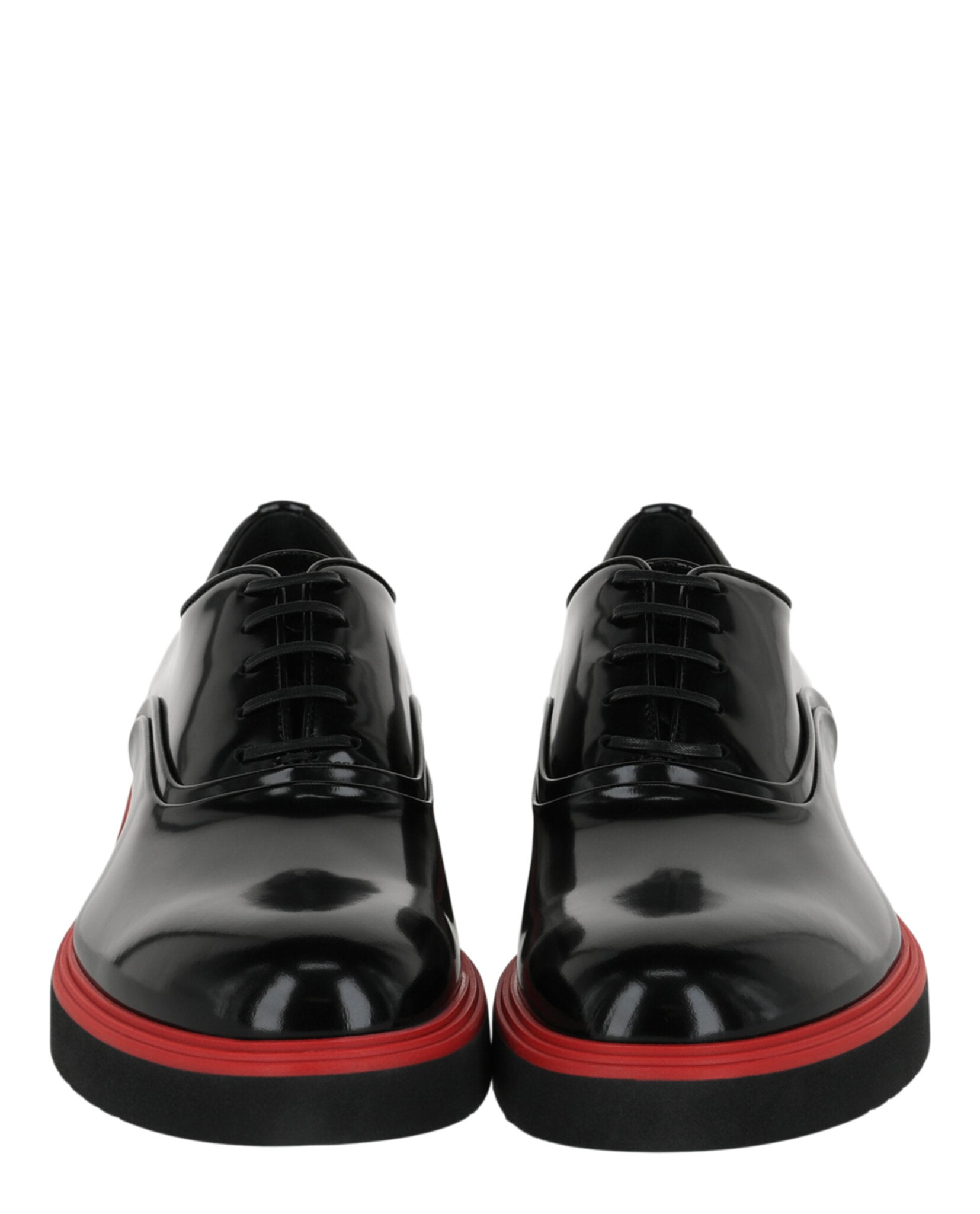 Ferragamo Mens Fiorino Leather Derby Loafers