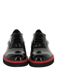 Ferragamo Mens Fiorino Leather Derby Loafers