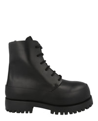 Ferragamo Mens Fede Combat Boots