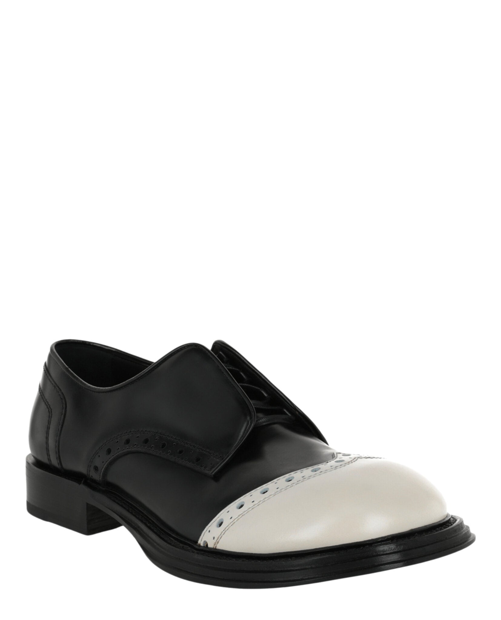 Ferragamo Mens Festo Wingtip Derby Shoes - Wide Width