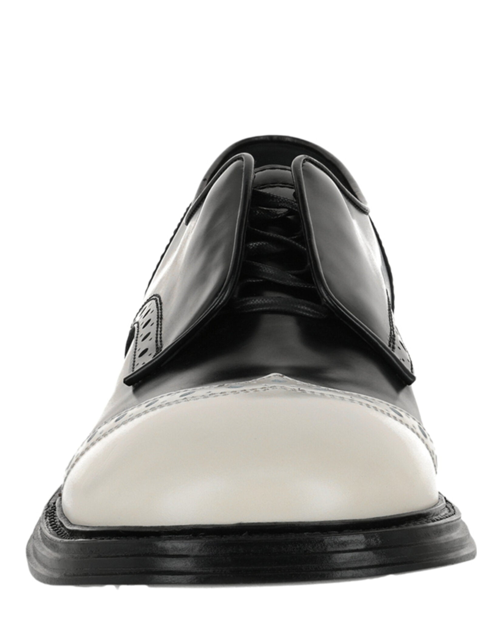 Ferragamo Mens Festo Wingtip Derby Shoes - Wide Width