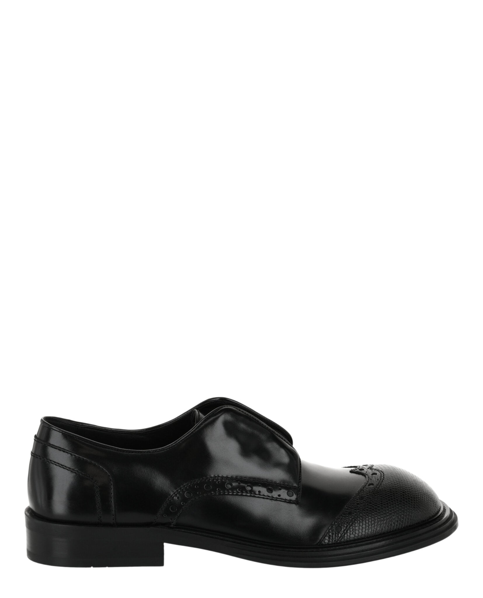 Ferragamo Mens Festo Wingtip Derby Shoes - Wide Width
