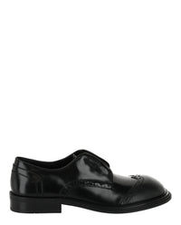 Ferragamo Mens Festo Wingtip Derby Shoes - Wide Width