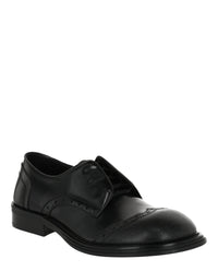 Ferragamo Mens Festo Wingtip Derby Shoes - Wide Width