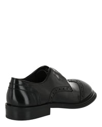 Ferragamo Mens Festo Wingtip Derby Shoes - Wide Width