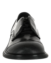 Ferragamo Mens Festo Wingtip Derby Shoes - Wide Width