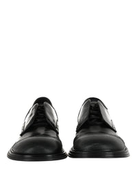 Ferragamo Mens Festo Wingtip Derby Shoes - Wide Width
