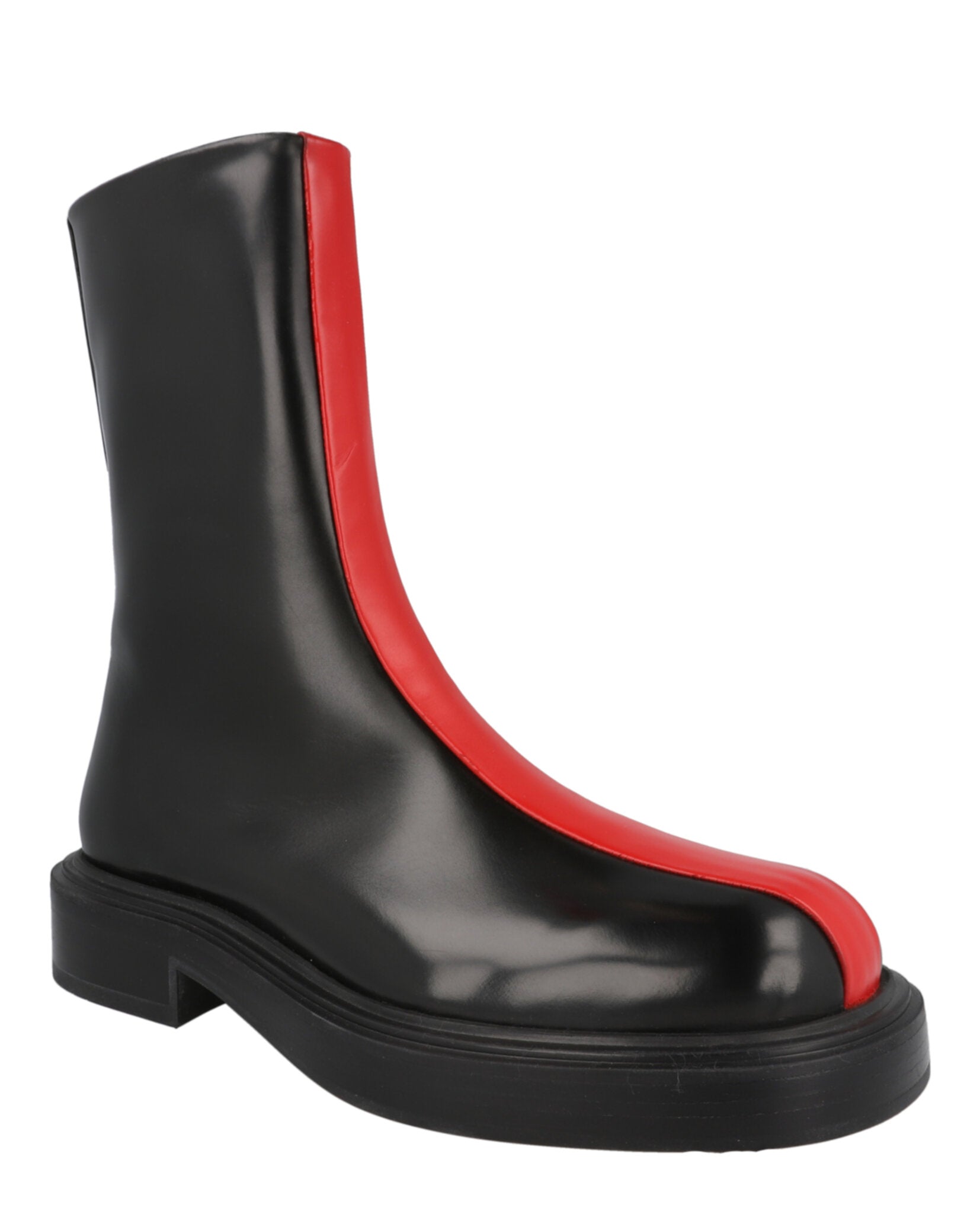 Ferragamo Mens Florentia Contrasting Insert Ankle Boots