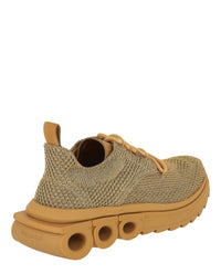 Ferragamo Mens Nima Metallic Knit Sneakers