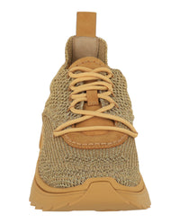 Ferragamo Mens Nima Metallic Knit Sneakers