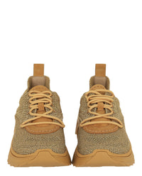 Ferragamo Mens Nima Metallic Knit Sneakers