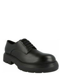 Ferragamo Mens Devis Leather Derby Shoes