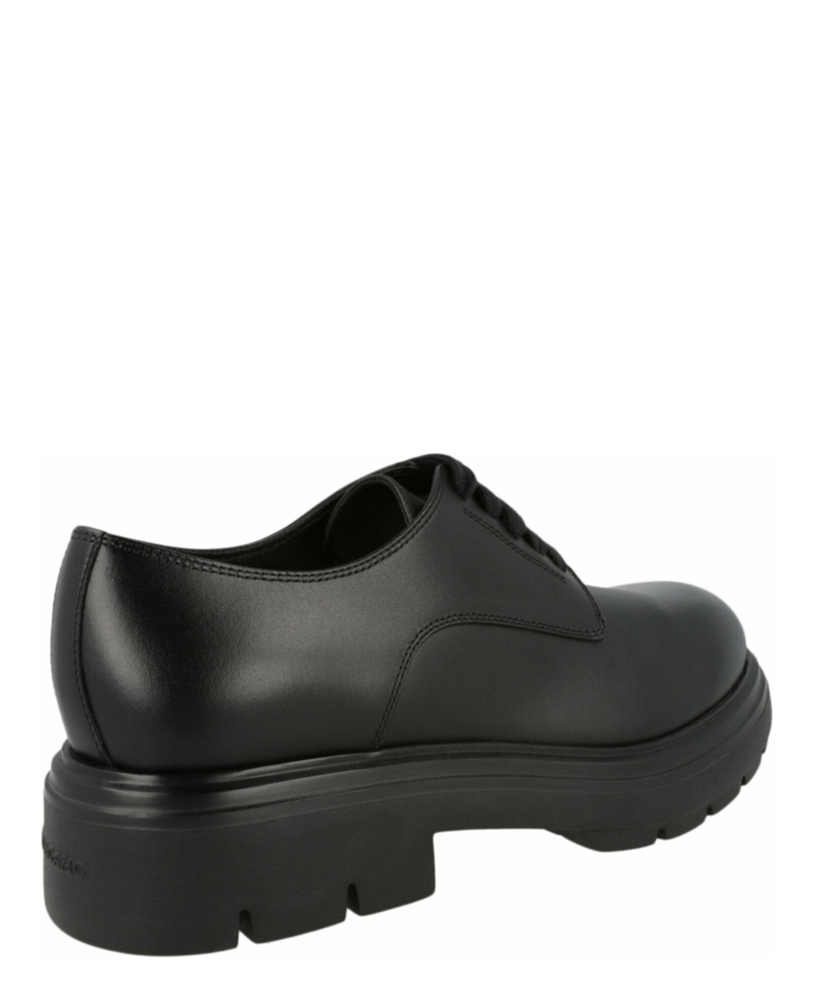 Ferragamo Mens Devis Leather Derby Shoes